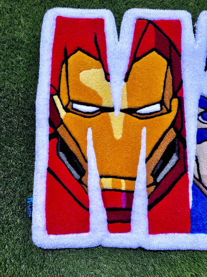 MARVEL comics character rug.