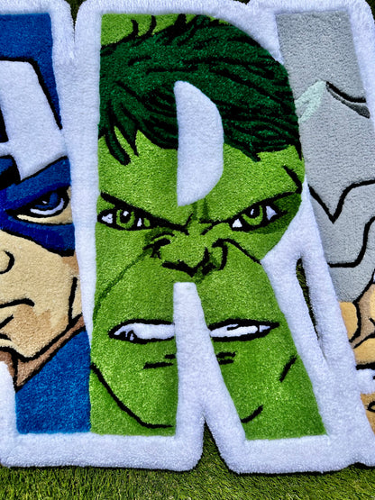 MARVEL comics character rug.